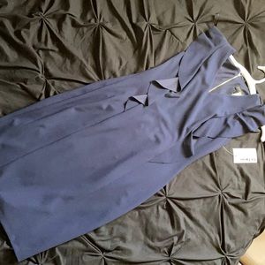 NWT Navy Ruffle Dress